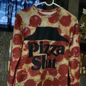 Pizza slut long sleeve shirt